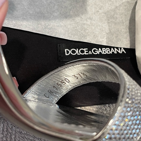 ‼️SOLD‼️DOLCE&GABBANA KIM heels sandals with fusible rhinestones, NWT - Picture 11 of 15
